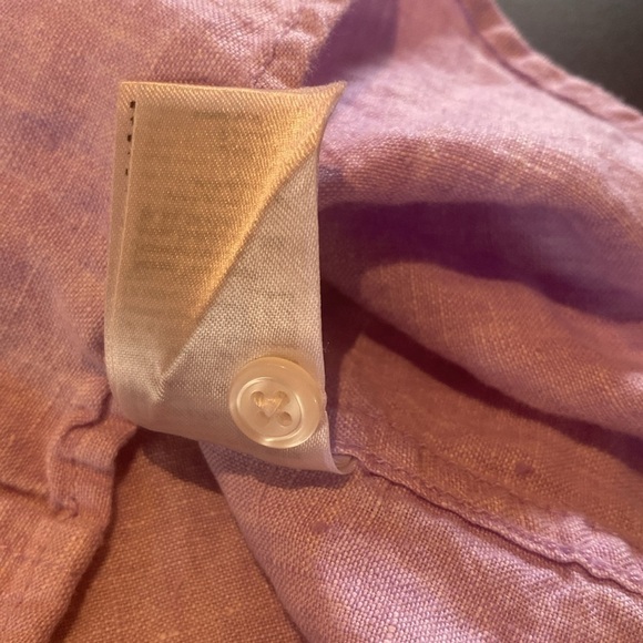 Amazon Essentials Linen Men's Slim Fit
Short-Sleeve Shirt Lilac Pink Sz XL - Picture 5 of 6